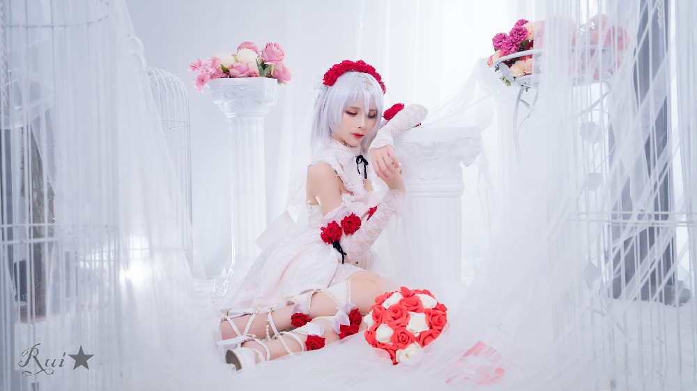 《崩坏三》德丽莎月下初拥cosplay电脑高清壁纸5K