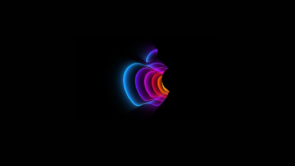 立体彩色苹果logo电脑壁纸4k