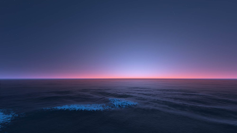 一望无际的大海深沉的海景风景电脑壁纸4k