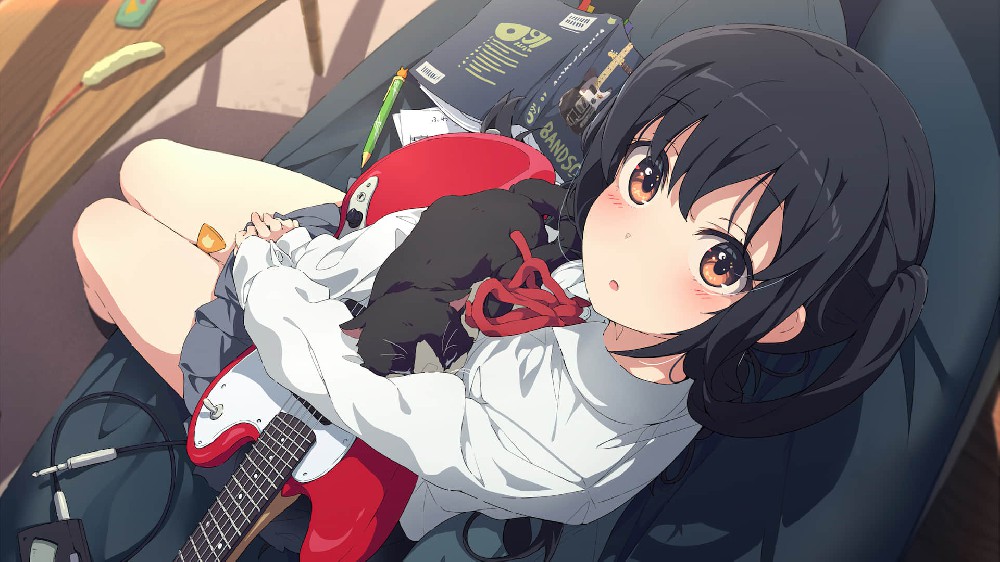 日本动漫《轻音少女》中野梓高清可爱动漫壁纸4k