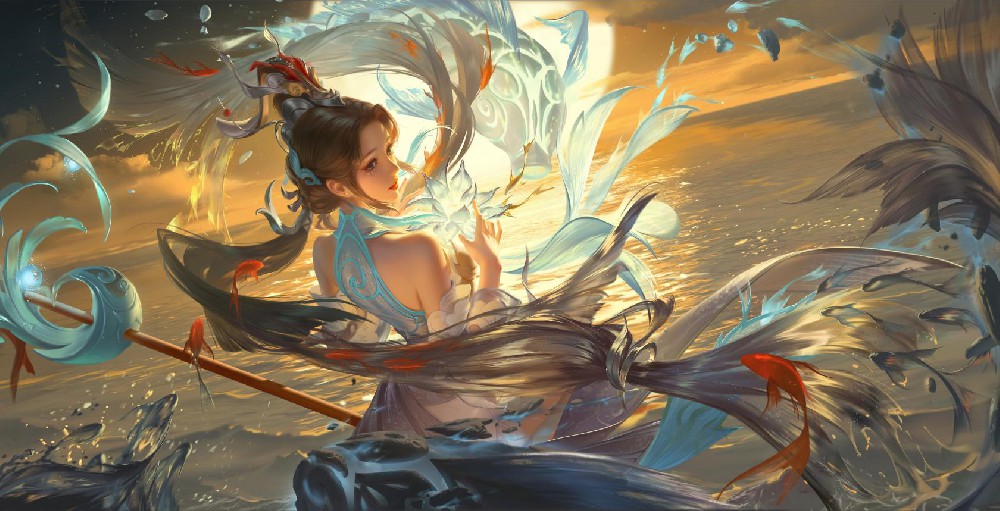 《王者荣耀》白鹤梁神女高清桌面壁纸图片