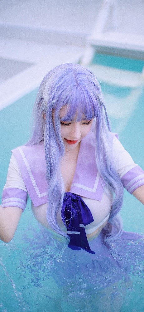 美女紫色cosplay高清手机壁纸下载【8P】