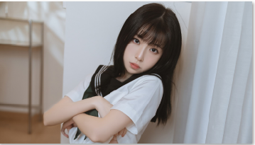居家养眼水手服美女电脑壁纸